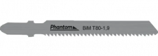 Phantom T80-1‚9 bi-metal decoupeerzaag 55 x 80 13 tpi (laminaat‚ hardhout‚ multiplex/meubelplaat‚ gelamineerde plaat‚ rechte snede‚ splintervrij)