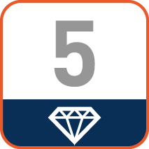 Diamantkwaliteit 5 (SILVER-LINE)