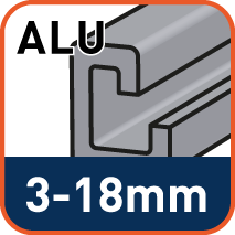 Voor het bewerken van aluminium (tot 18mm)